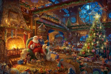 Taller de Papá Noel TK Navidad Pinturas al óleo